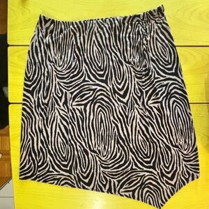vintage 90s y2k zebra skirt stretchy